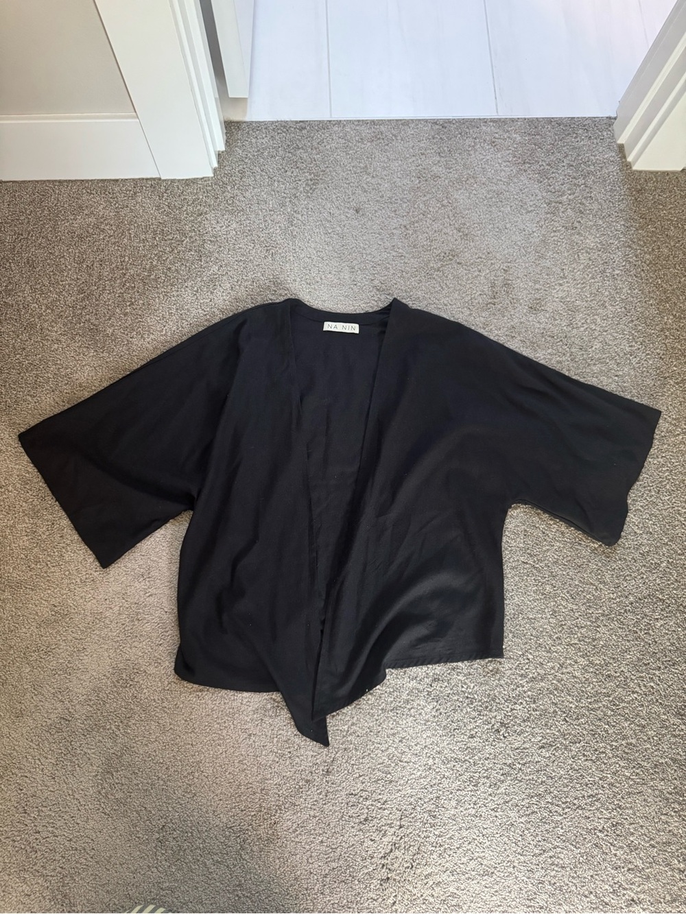 Na Nin Bobbie Raw Silk Tie Top - Picture 2 of 5
